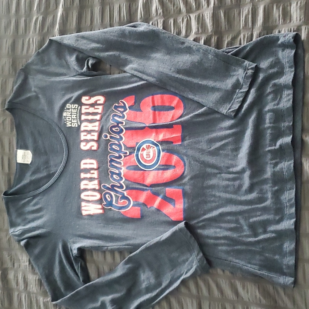 MLB Chicago Cubs 2016 World Series Commemorative Ladies Long Sleeve Tee Shirt